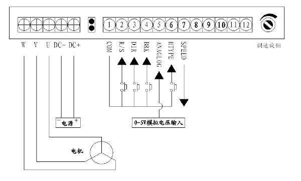 無(wú)刷驅(qū)動(dòng)器接線圖